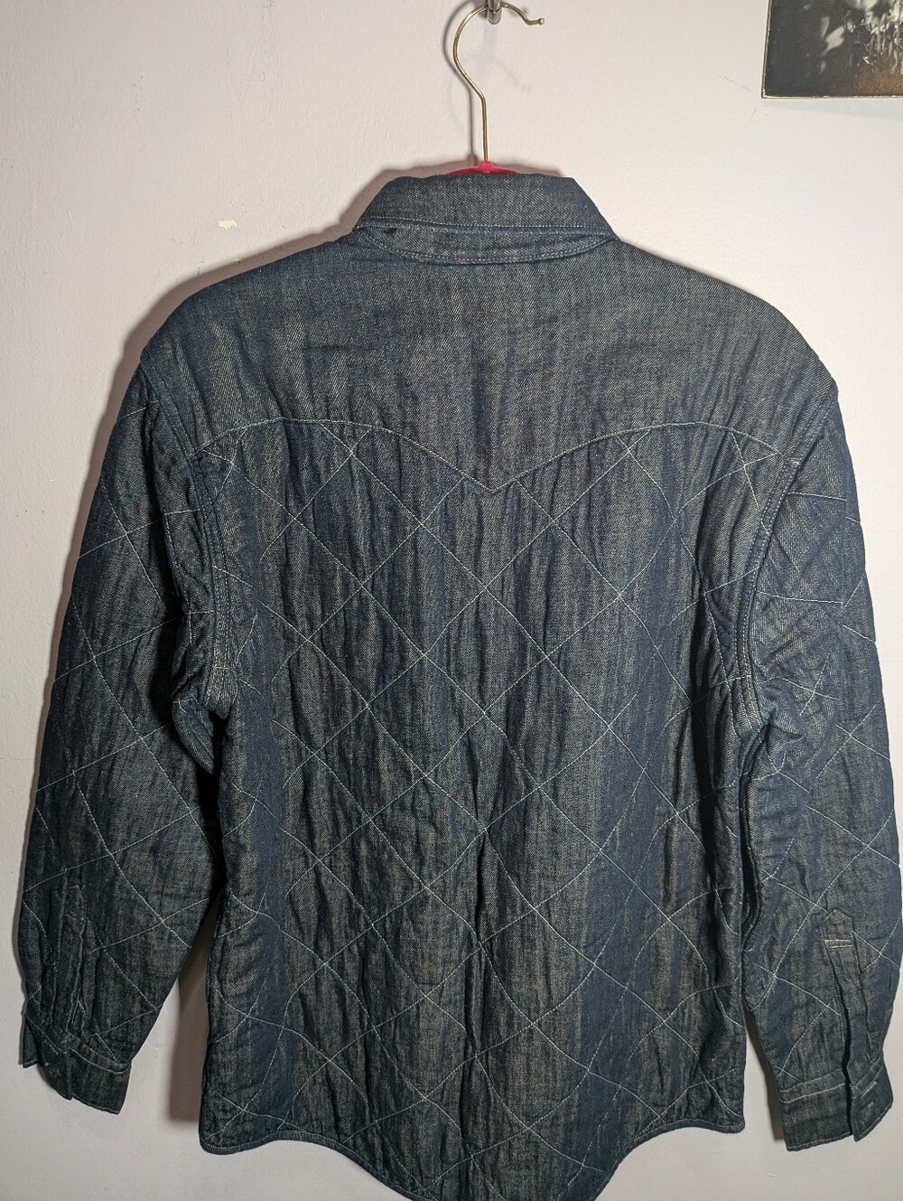 NWT Levi's x Outerknown Quilted Denim Shirt Jacket Medium Deadstock Shacket - Picture 10 of 12